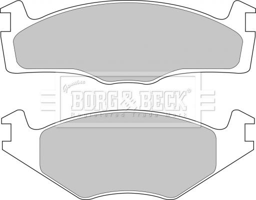 Borg & Beck BBP1531 - Тормозные колодки, дисковые, комплект autosila-amz.com