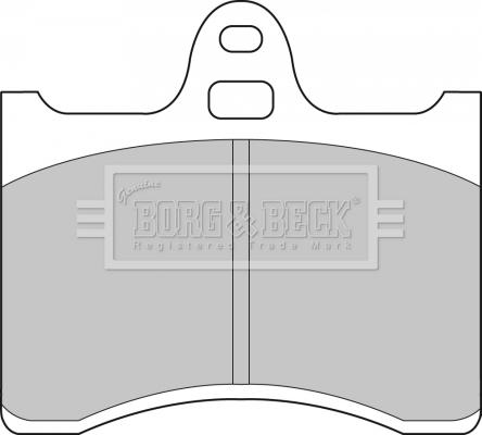 Borg & Beck BBP1538 - Тормозные колодки, дисковые, комплект autosila-amz.com