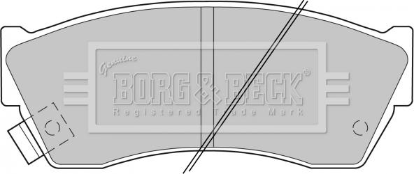 Borg & Beck BBP1529 - Тормозные колодки, дисковые, комплект autosila-amz.com