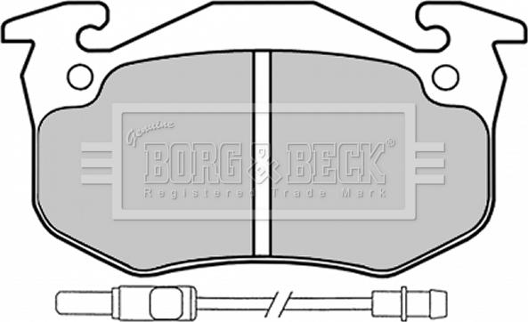 Borg & Beck BBP1525 - Тормозные колодки, дисковые, комплект autosila-amz.com