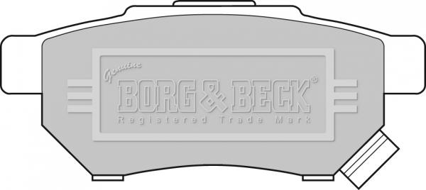 Borg & Beck BBP1526 - Тормозные колодки, дисковые, комплект autosila-amz.com