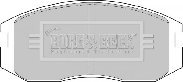 Borg & Beck BBP1521 - Тормозные колодки, дисковые, комплект autosila-amz.com