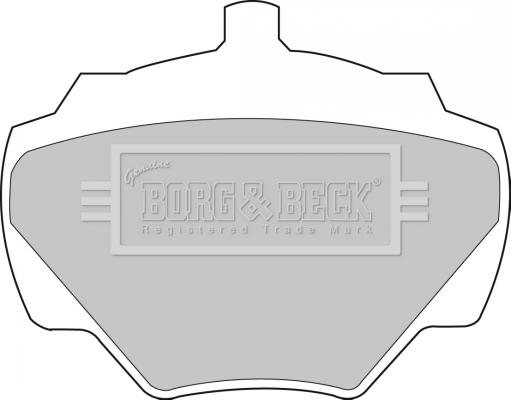 Borg & Beck BBP1528 - Тормозные колодки, дисковые, комплект autosila-amz.com