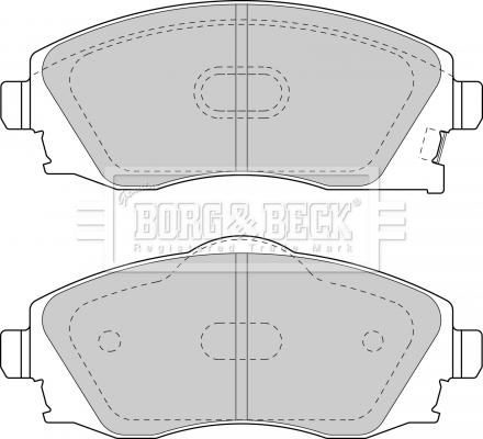 Borg & Beck BBP1523 - Тормозные колодки, дисковые, комплект autosila-amz.com