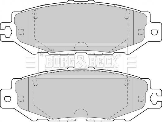 Borg & Beck BBP1570 - Тормозные колодки, дисковые, комплект autosila-amz.com