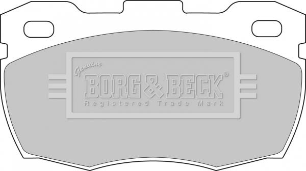 Borg & Beck BBP1571 - Тормозные колодки, дисковые, комплект autosila-amz.com