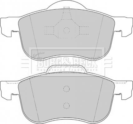 Borg & Beck BBP1695 - Тормозные колодки, дисковые, комплект autosila-amz.com