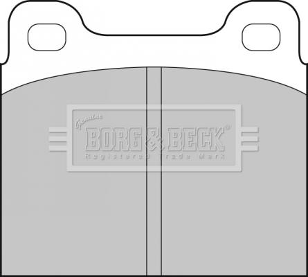 Borg & Beck BBP1698 - Тормозные колодки, дисковые, комплект autosila-amz.com