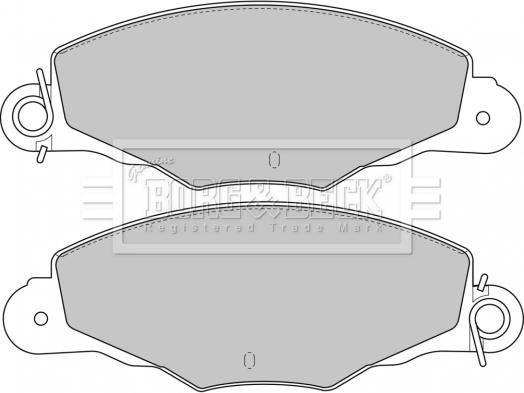 Borg & Beck BBP1648 - Тормозные колодки, дисковые, комплект autosila-amz.com