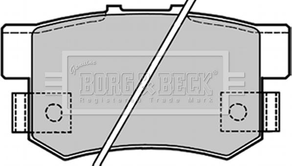 Borg & Beck BBP1656 - Тормозные колодки, дисковые, комплект autosila-amz.com