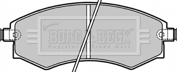 Borg & Beck BBP1658 - Тормозные колодки, дисковые, комплект autosila-amz.com