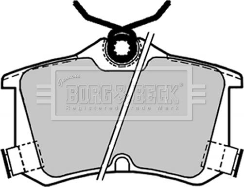 Borg & Beck BBP1653 - Тормозные колодки, дисковые, комплект autosila-amz.com