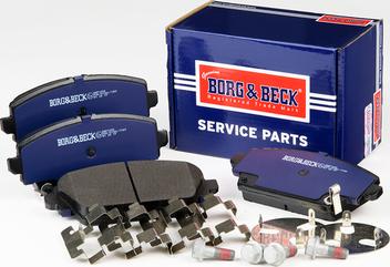 Borg & Beck BBP1652 - Тормозные колодки, дисковые, комплект autosila-amz.com