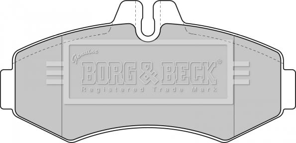 Borg & Beck BBP1664 - Тормозные колодки, дисковые, комплект autosila-amz.com