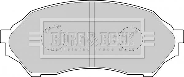 Borg & Beck BBP1663 - Тормозные колодки, дисковые, комплект autosila-amz.com