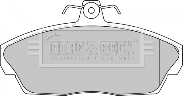 Borg & Beck BBP1662 - Тормозные колодки, дисковые, комплект autosila-amz.com