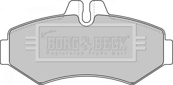 Borg & Beck BBP1667 - Тормозные колодки, дисковые, комплект autosila-amz.com