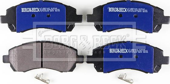 Borg & Beck BBP1609 - Тормозные колодки, дисковые, комплект autosila-amz.com