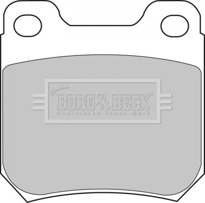 Borg & Beck BBP1605 - Тормозные колодки, дисковые, комплект autosila-amz.com