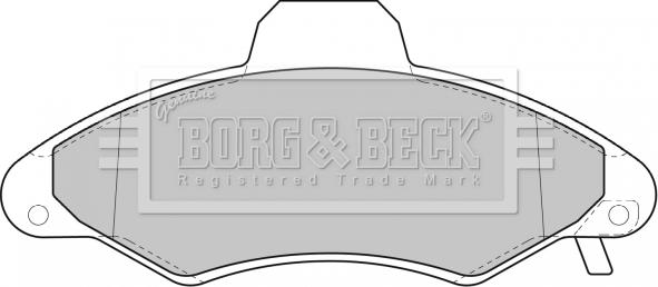 Borg & Beck BBP1600 - Тормозные колодки, дисковые, комплект autosila-amz.com