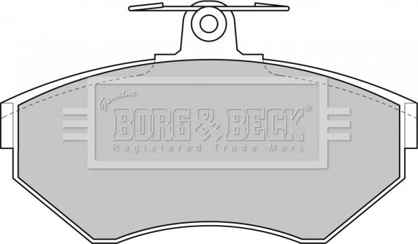 Borg & Beck BBP1607 - Тормозные колодки, дисковые, комплект autosila-amz.com