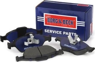 Borg & Beck BBP1615 - Тормозные колодки, дисковые, комплект autosila-amz.com