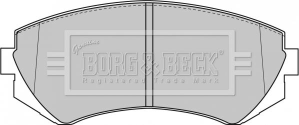 Borg & Beck BBP1611 - Тормозные колодки, дисковые, комплект autosila-amz.com