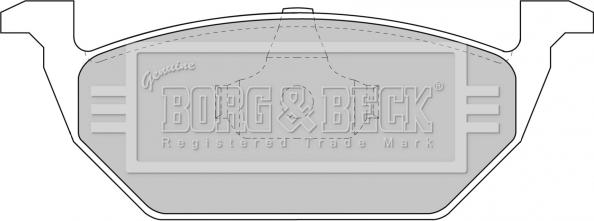 Borg & Beck BBP1618 - Тормозные колодки, дисковые, комплект autosila-amz.com