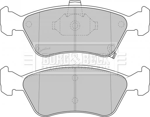 Borg & Beck BBP1684 - Тормозные колодки, дисковые, комплект autosila-amz.com