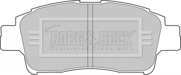 Borg & Beck BBP1681 - Тормозные колодки, дисковые, комплект autosila-amz.com