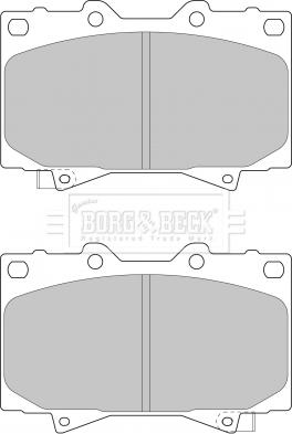 Borg & Beck BBP1682 - Тормозные колодки, дисковые, комплект autosila-amz.com
