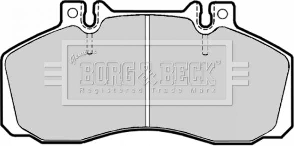 Borg & Beck BBP1636 - Тормозные колодки, дисковые, комплект autosila-amz.com