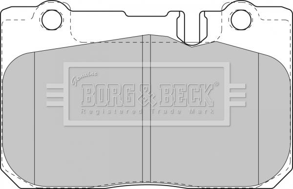 Borg & Beck BBP1631 - Тормозные колодки, дисковые, комплект autosila-amz.com