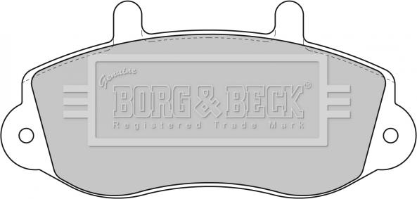 Borg & Beck BBP1638 - Тормозные колодки, дисковые, комплект autosila-amz.com