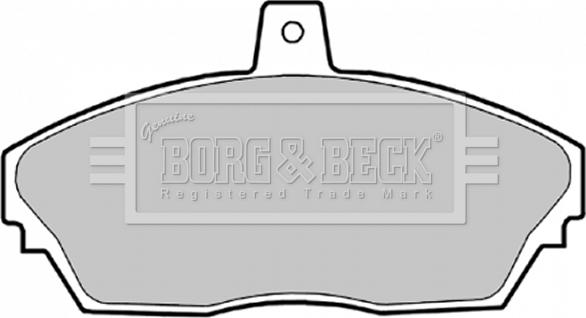 Borg & Beck BBP1629 - Тормозные колодки, дисковые, комплект autosila-amz.com