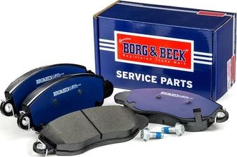 Borg & Beck BBP1626 - Тормозные колодки, дисковые, комплект autosila-amz.com