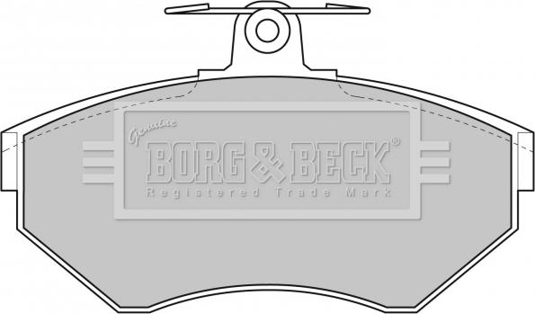 Borg & Beck BBP1620 - Тормозные колодки, дисковые, комплект autosila-amz.com