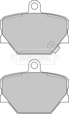 Borg & Beck BBP1679 - Тормозные колодки, дисковые, комплект autosila-amz.com