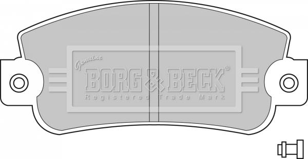 Borg & Beck BBP1094 - Тормозные колодки, дисковые, комплект autosila-amz.com