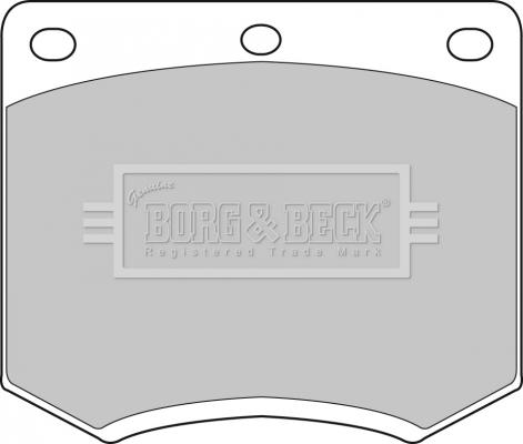 Borg & Beck BBP1095 - Тормозные колодки, дисковые, комплект autosila-amz.com
