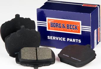 Borg & Beck BBP1098 - Тормозные колодки, дисковые, комплект autosila-amz.com