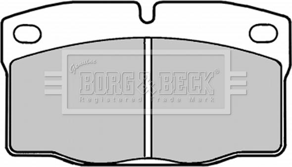 Borg & Beck BBP1092 - Тормозные колодки, дисковые, комплект autosila-amz.com