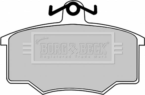 Borg & Beck BBP1049 - Тормозные колодки, дисковые, комплект autosila-amz.com