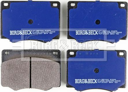 Borg & Beck BBP1044 - Тормозные колодки, дисковые, комплект autosila-amz.com