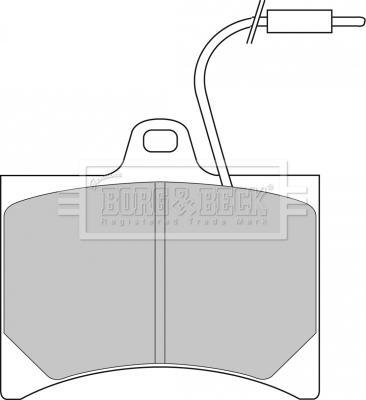 Borg & Beck BBP1045 - Тормозные колодки, дисковые, комплект autosila-amz.com