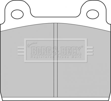 Borg & Beck BBP1041 - Тормозные колодки, дисковые, комплект autosila-amz.com