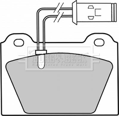 Borg & Beck BBP1048 - Тормозные колодки, дисковые, комплект autosila-amz.com