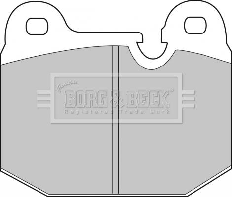 Borg & Beck BBP1043 - Тормозные колодки, дисковые, комплект autosila-amz.com
