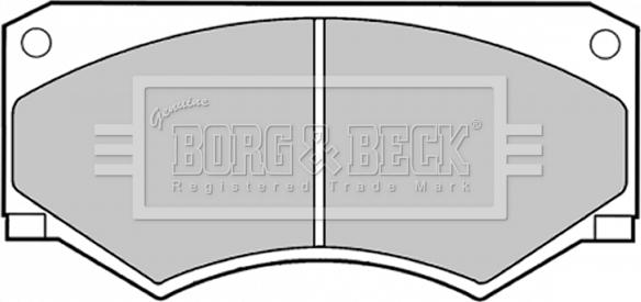 Borg & Beck BBP1056 - Тормозные колодки, дисковые, комплект autosila-amz.com