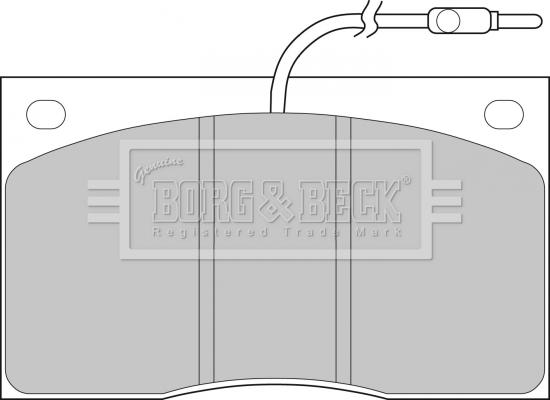 Borg & Beck BBP1065 - Тормозные колодки, дисковые, комплект autosila-amz.com